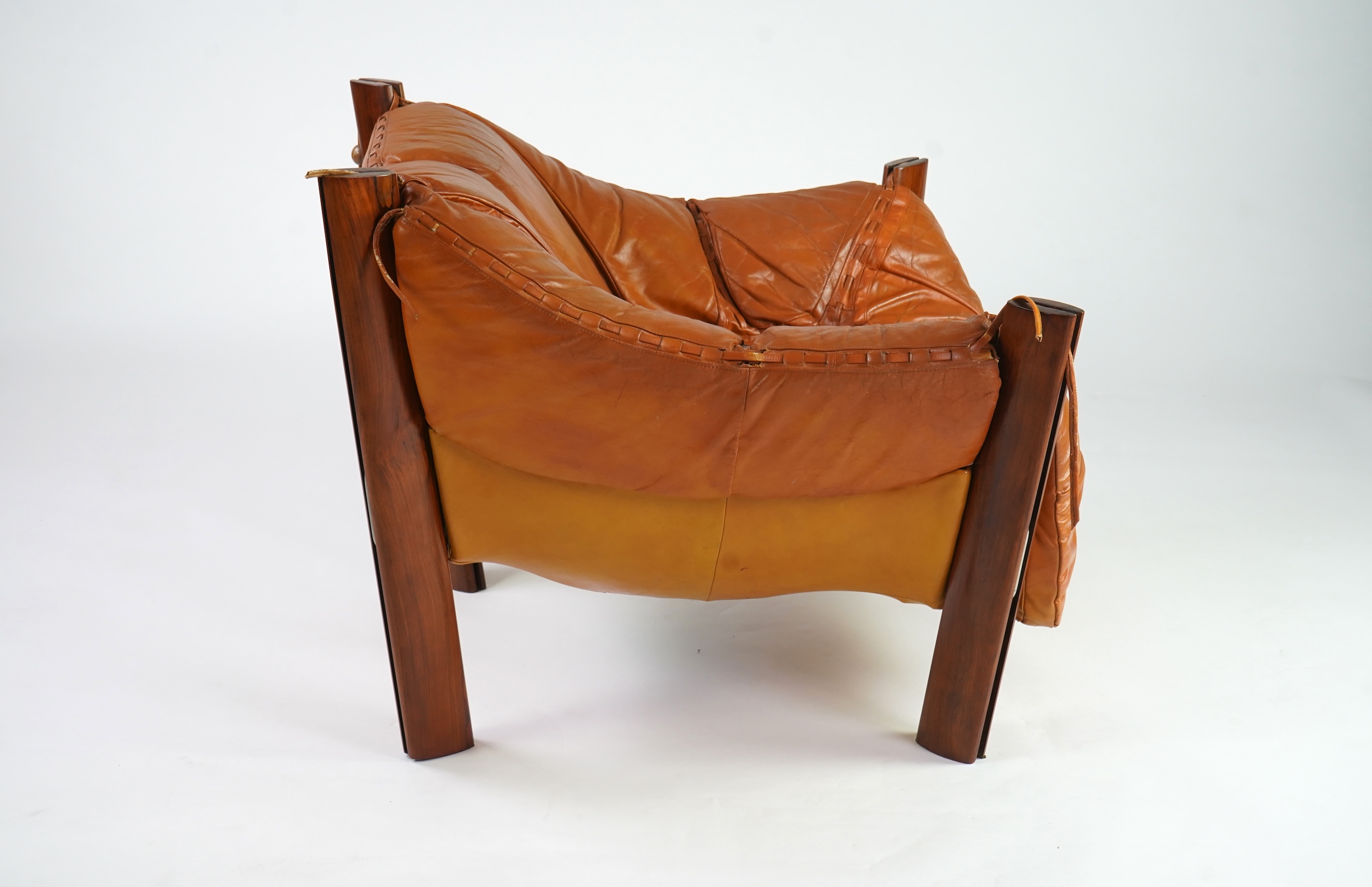 Percival Lafer (Brazilian, b. 1936) An 'MP-211' mid-century modernist lounge chair